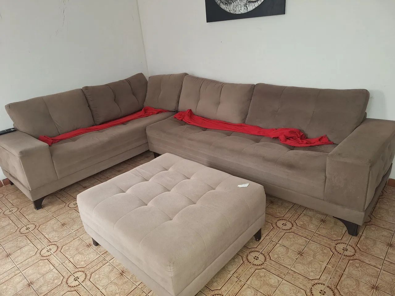 Sofa 6 lugares com chaise excelente estado  - Foto 2