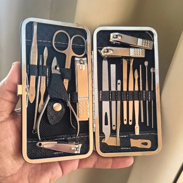 Kit Manicure 19 peças com Estojo - Foto 2