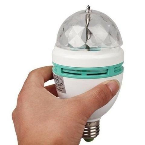 Lampada Giratoria Led Rgb 3w
