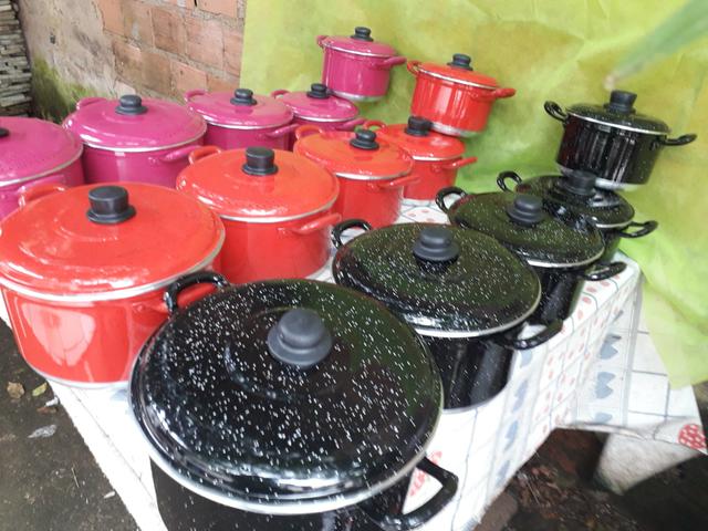 Kit de panelas 5 peças no jogo - Foto 4