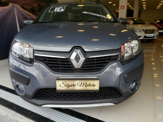 Renault Sandero 1.6 Stepway Flex 2016 Automático - imperdível- baixo KM!! - Foto 14