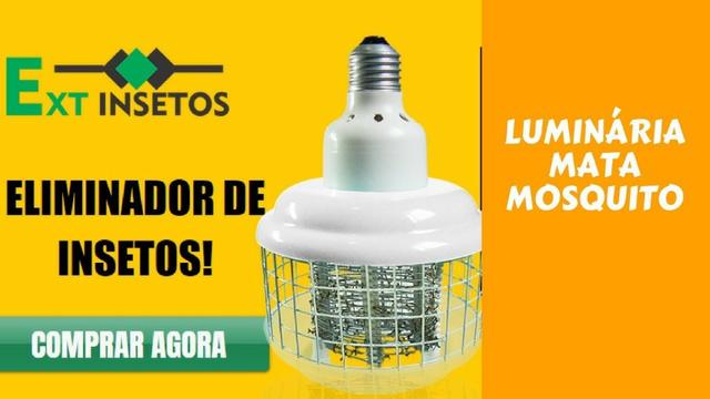 Luminaria Mata Mosquito- Eliminador de Insetos- Luminaria Nova - Foto 2