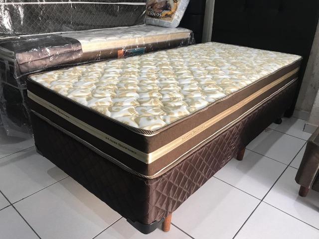 Cama box Solteiro Espuma D-45 Hellen - Peça Nova! - Foto 5