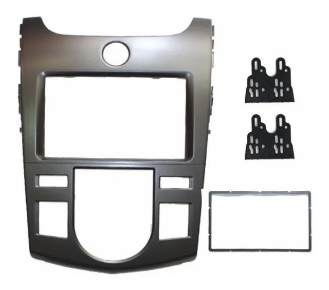 Moldura Painel Cerato 2 Din Dvd Cerato Ar Digital Kia - Foto 4