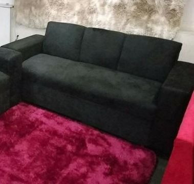 Sofá 3 Lugares Suede Novo Promoção - Foto 2