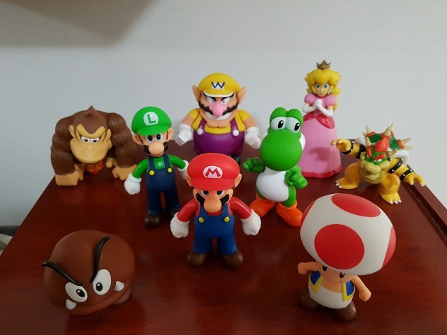 Bonecos colecao mario bros
