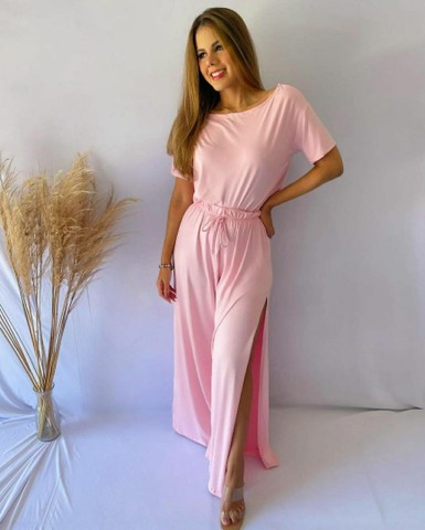 Conjunto Longo Rosa - Foto 2