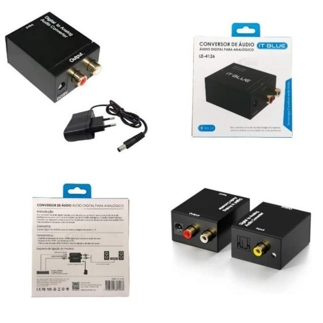 Conversor áudio digital para analógico  IT-BLUE LE-4126   - Foto 3