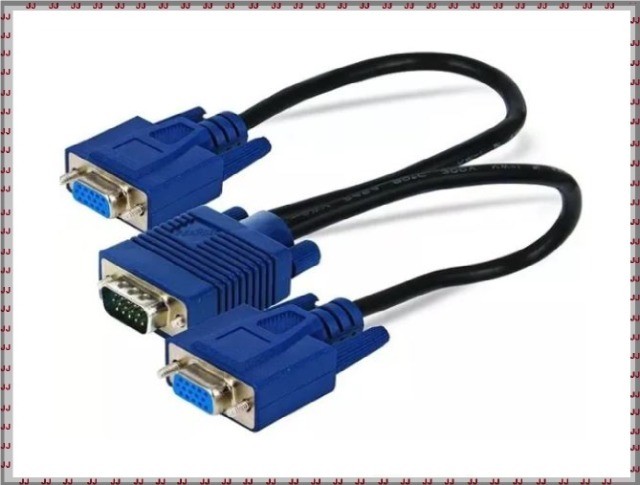 Duplicador de imagem VGA em Y para 2 monitores ou outros projetores de imagem