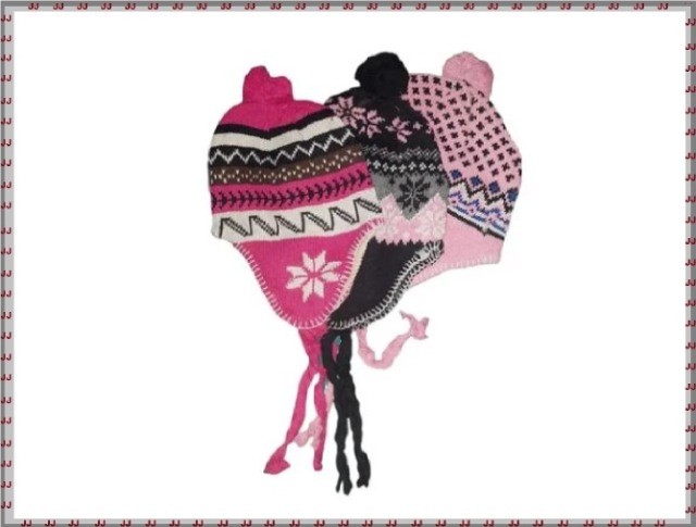 Touca gorro lã pompom - Foto 3