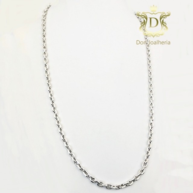 Corrente em ouro branco 18k 750 25 gramas