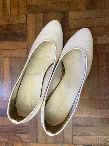 Sapato branco couro  - Foto 2