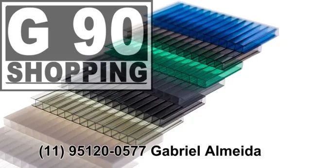 Placa de Policarbonato Alveolar 2,10 mts x 6,00 mts 4mm em promoção! - Foto 6