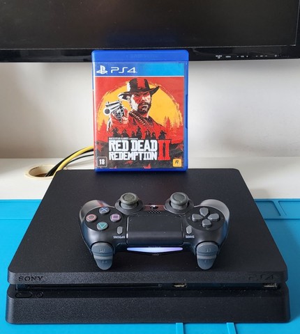 Console PlayStation 4 Slim Sony Com Jogo Red Dead Redemption 2