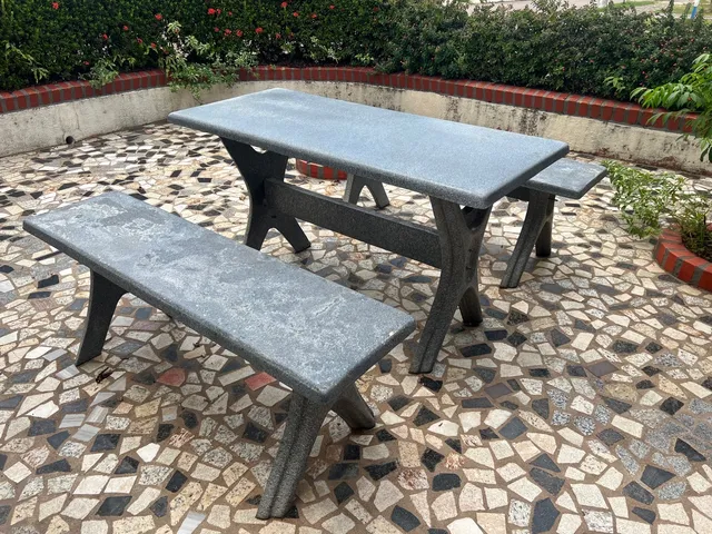 Mesa Xadrez De Concreto Com 4 Bancos - Torres