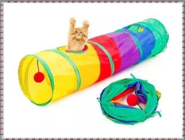 Túnel Labirinto Colorido Para Pets - Cães ou gatos