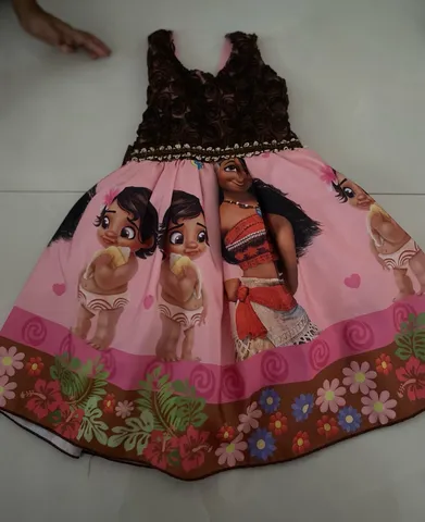 Fantasia Moana Baby 1 Ano, Roupa Infantil para Menina Moana Usado 83939572