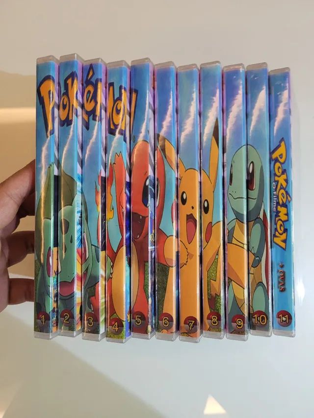 Pokemon box com todas as temporadas do anime 11 dvds - CDs, DVDs