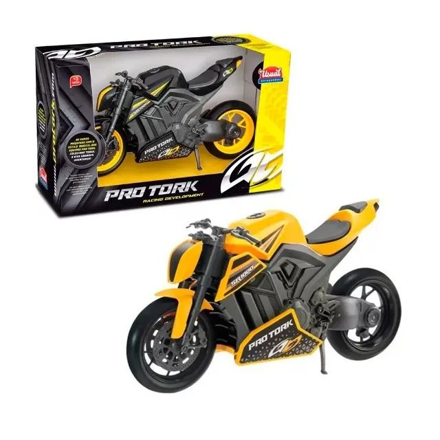 Kit Com 4 Motos de Brinquedo Corrida Miniatura Infantil para