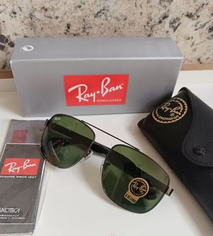 Óculos de Sol Ray-ban RB3483 Lentes Safira  - Foto 4