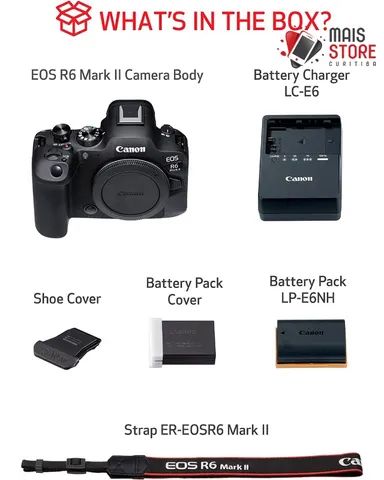 Câmera Canon Eos R6 Mark II Corpo Nova/Lacrada - Foto 3
