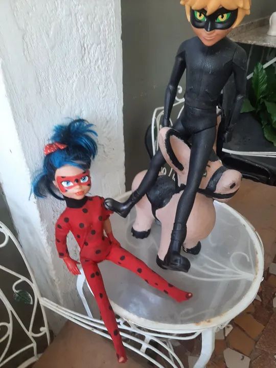 Bonecos ladybug e cat no ar  - Foto 2