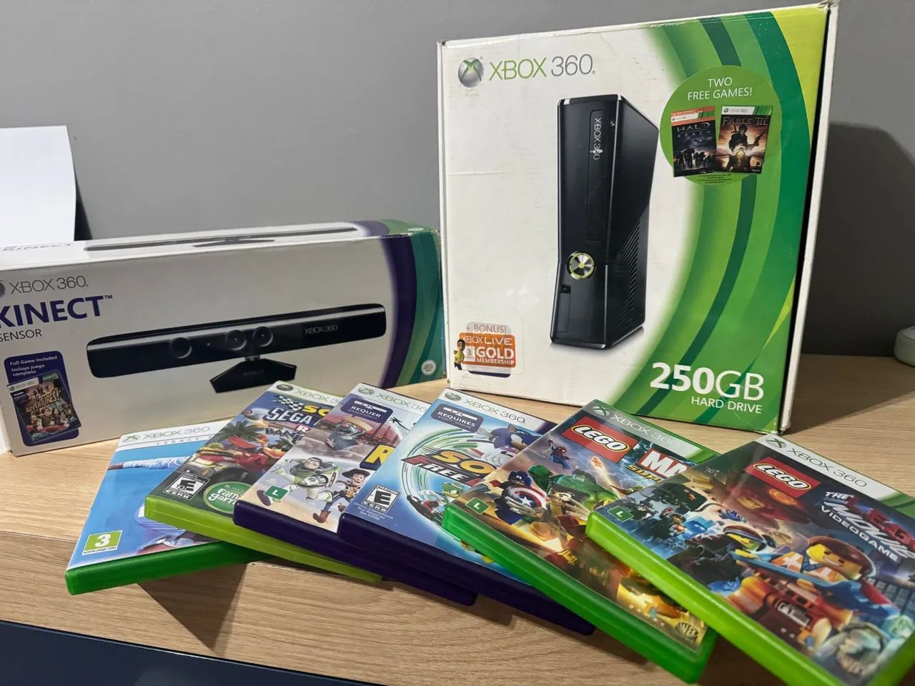 Xbox 360 com 10 jogos top 