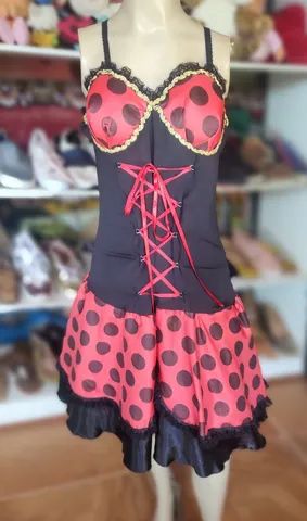 Fantasia Joaninha Adulto P