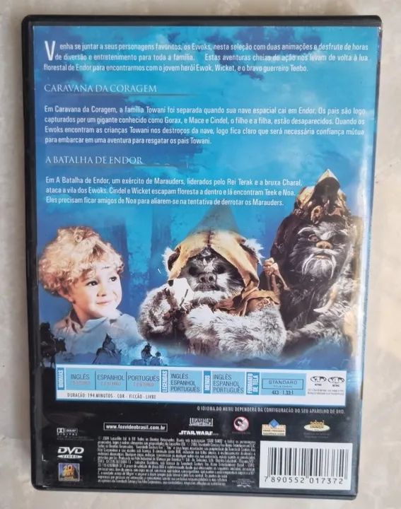 Dvd Star Wars - Caravana da Coragem e Batalha de Endor - RARO - Foto 3
