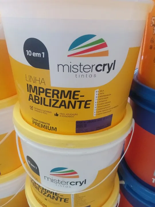 Tinta Impermeabilizante Mistercryl 10 em 1 - Complemento Premium