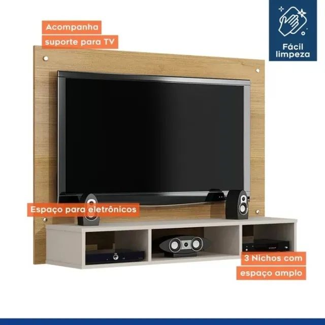 Painel Suspenso TV Até 46 Polegadas C/03 Nichos. - Foto 4