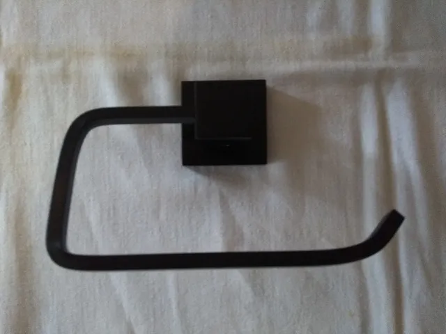 Suporte Papel Higiênico Preto Fosco