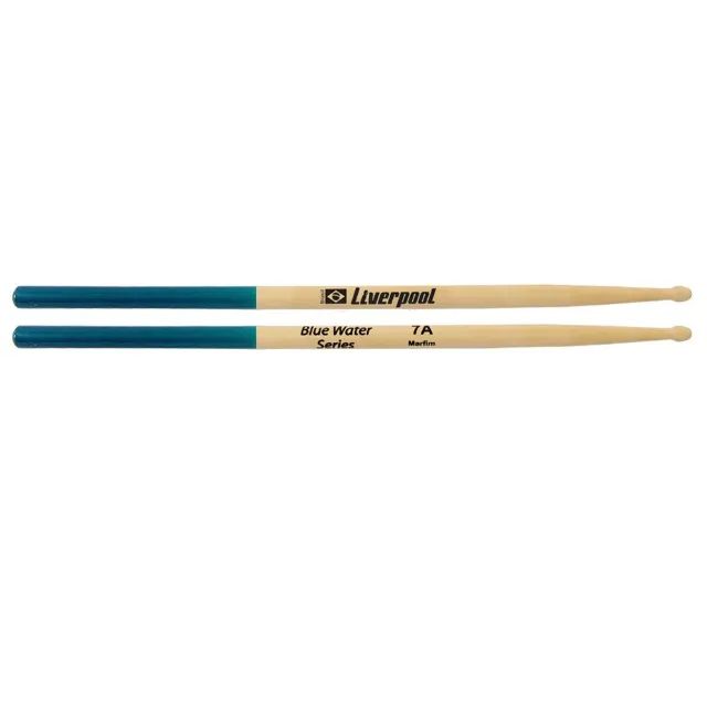 Baquetas para Bateria Liverpool Blue Water 5a ou 7a 