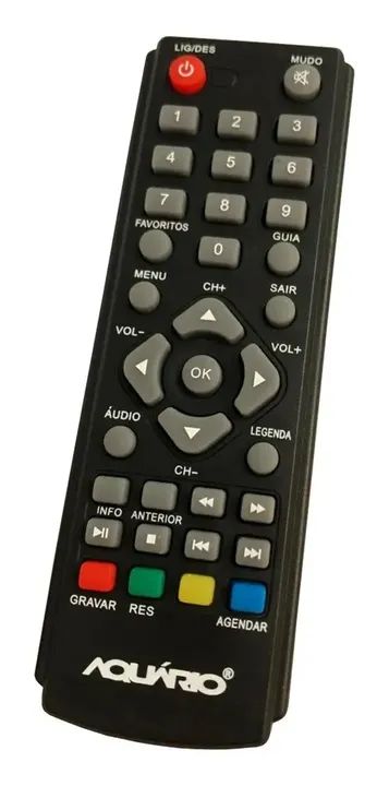 Controle Remoto Conversor Digital Aquário Dtv 4000 5000 7000 Original