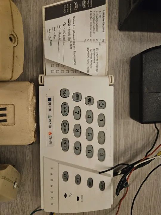 Central de Alarme SP4000 Paradox + Teclado + 6 Sensores - Foto 5
