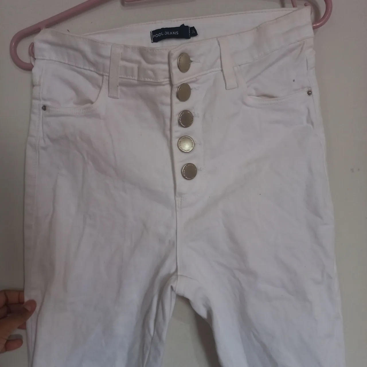 Calça branca pool jeans
