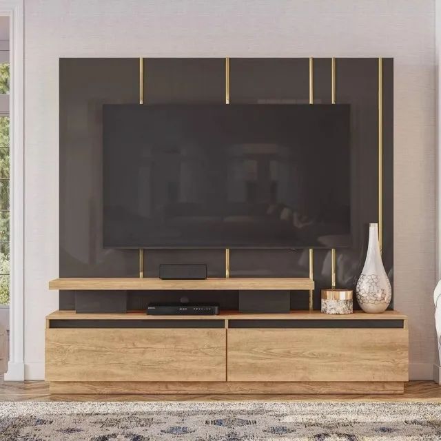 sala home teather rack painel pra t.v ate 75 polegadas 