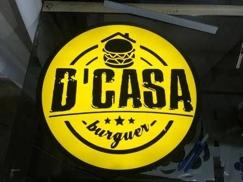 Placa para loja redonda Brasília com preço baixo menor valor - Foto 6