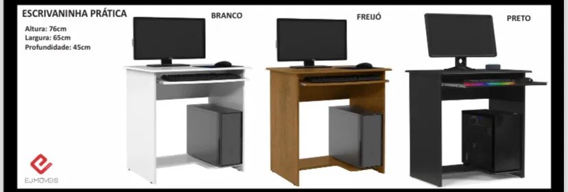 MESA DE COMPUTADOR PRÁTICA R$ 230,00 A VISTA - Foto 4