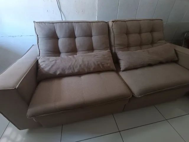 Sofá retrátil e reclinável 4 lugares  - Foto 5