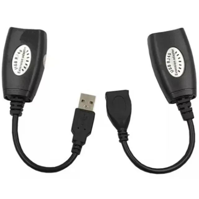 Cabo Usb Adptador Extensor Rj45 Via Cabo De Rede. - Foto 3