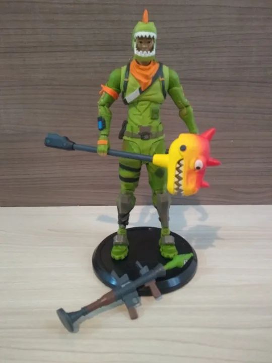 Boneco Fortnite Rex 15cm Premium Articulado Original