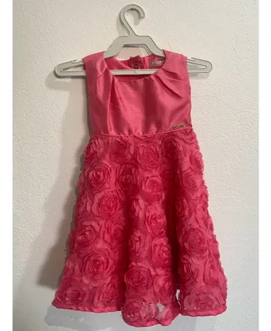 Vestido Infantil Rosa Pink Tamanho 1