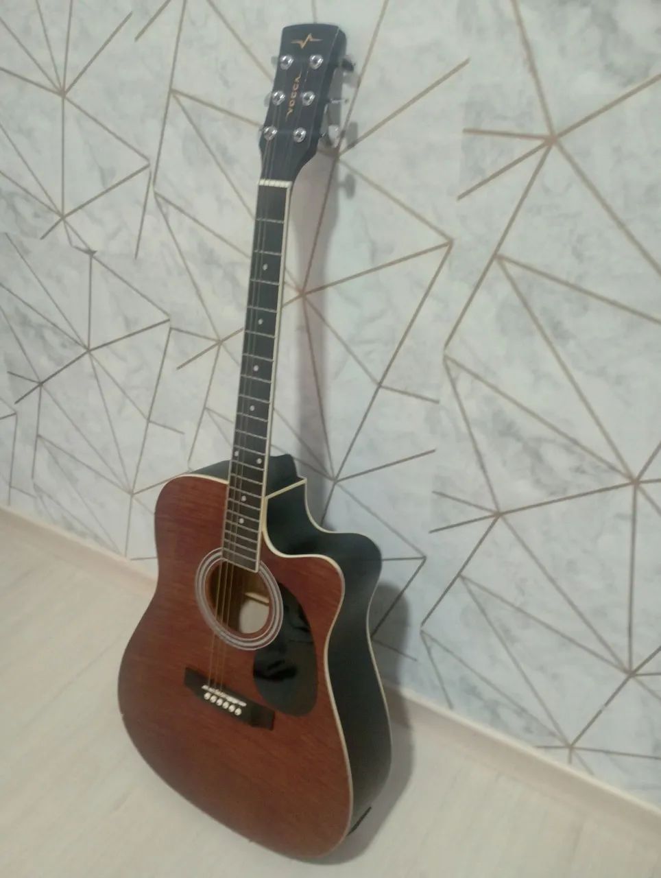 Violão Elétrico Vogga Folk Cutaway Vck370 MF C/ Afinador