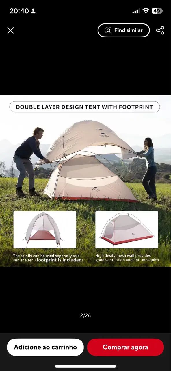 Barraca nature hike cloud up 2x - Foto 2