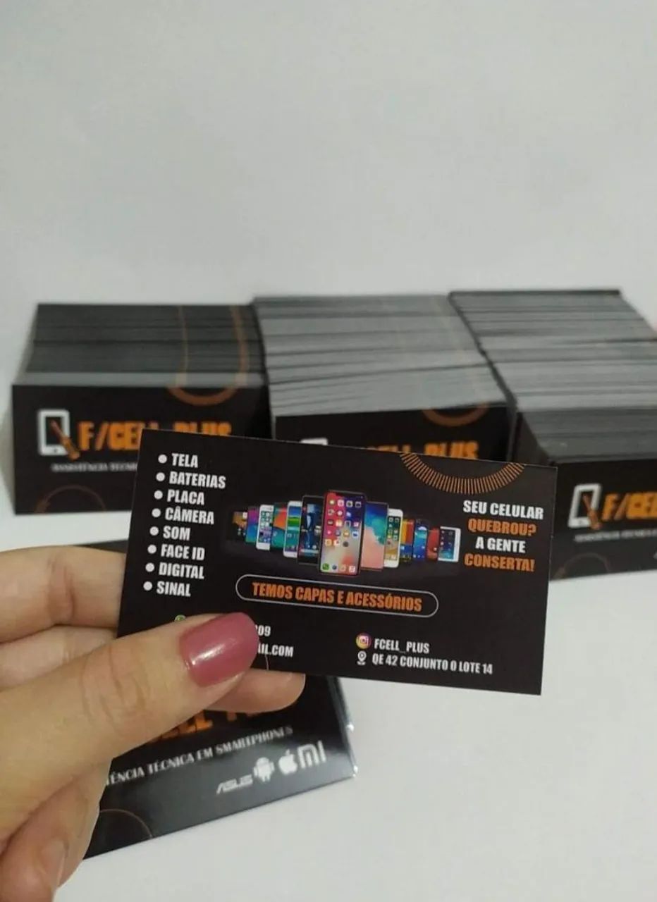 Cartão de visita 1000UN frente e verso - Foto 4