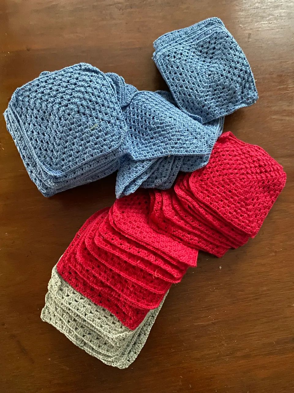 Peças de crochê 14 X 14cm (  78 unidades ) - Foto 2