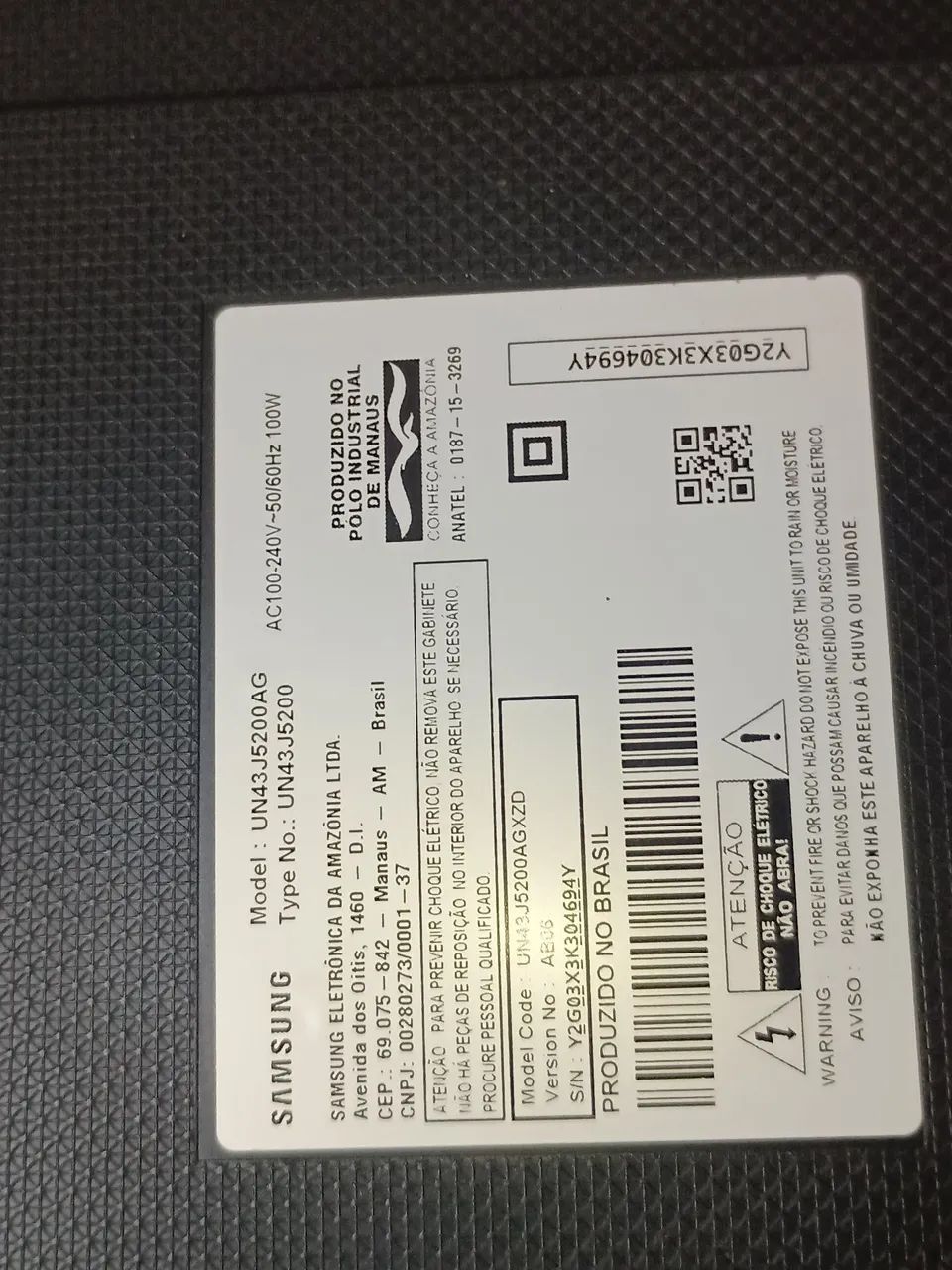 TV SMART SAMSUNG DE 43POL.