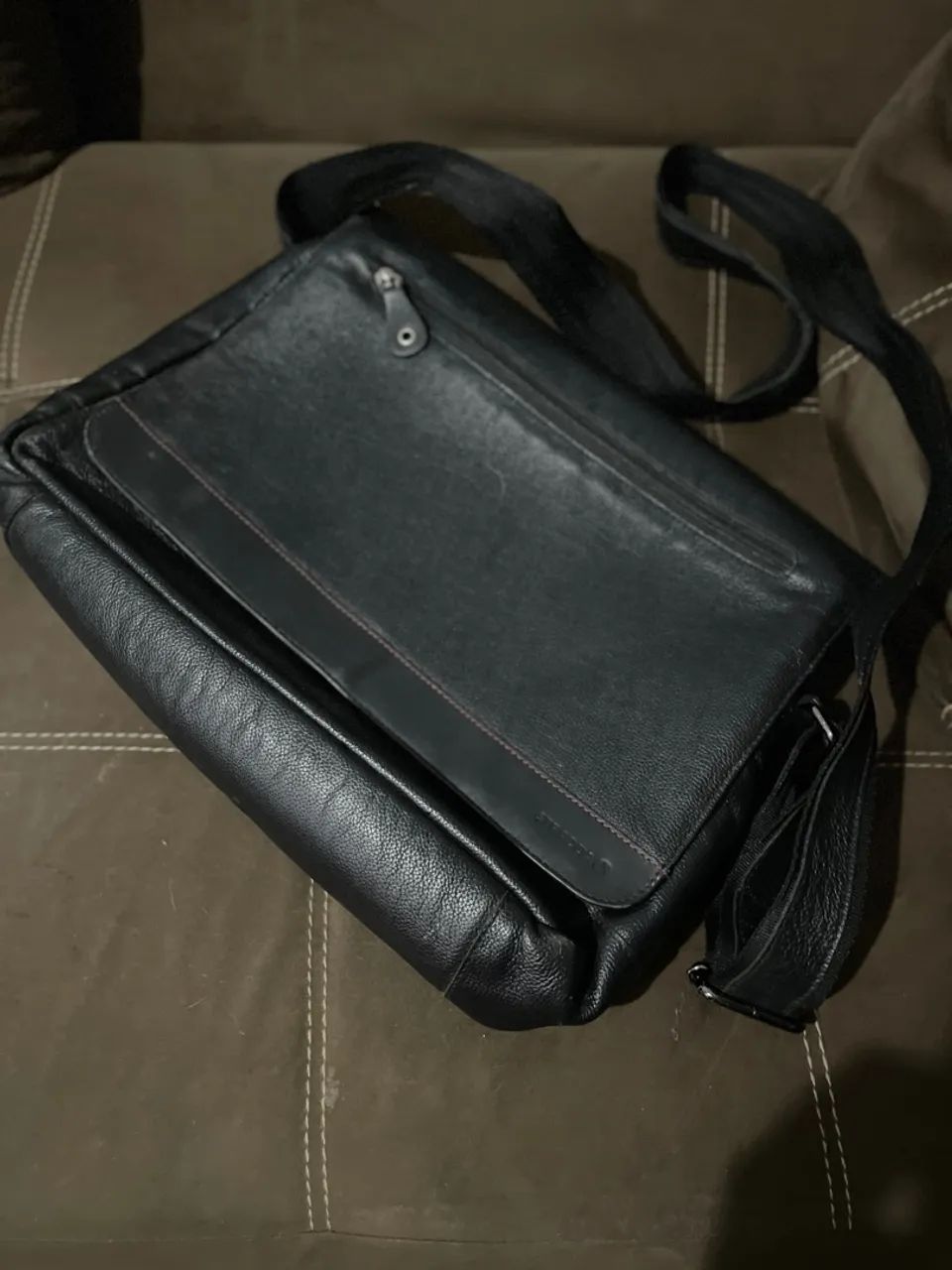 Bolsa pasta carteiro transversal masculina / Pasta para notebook e documentos - Foto 3