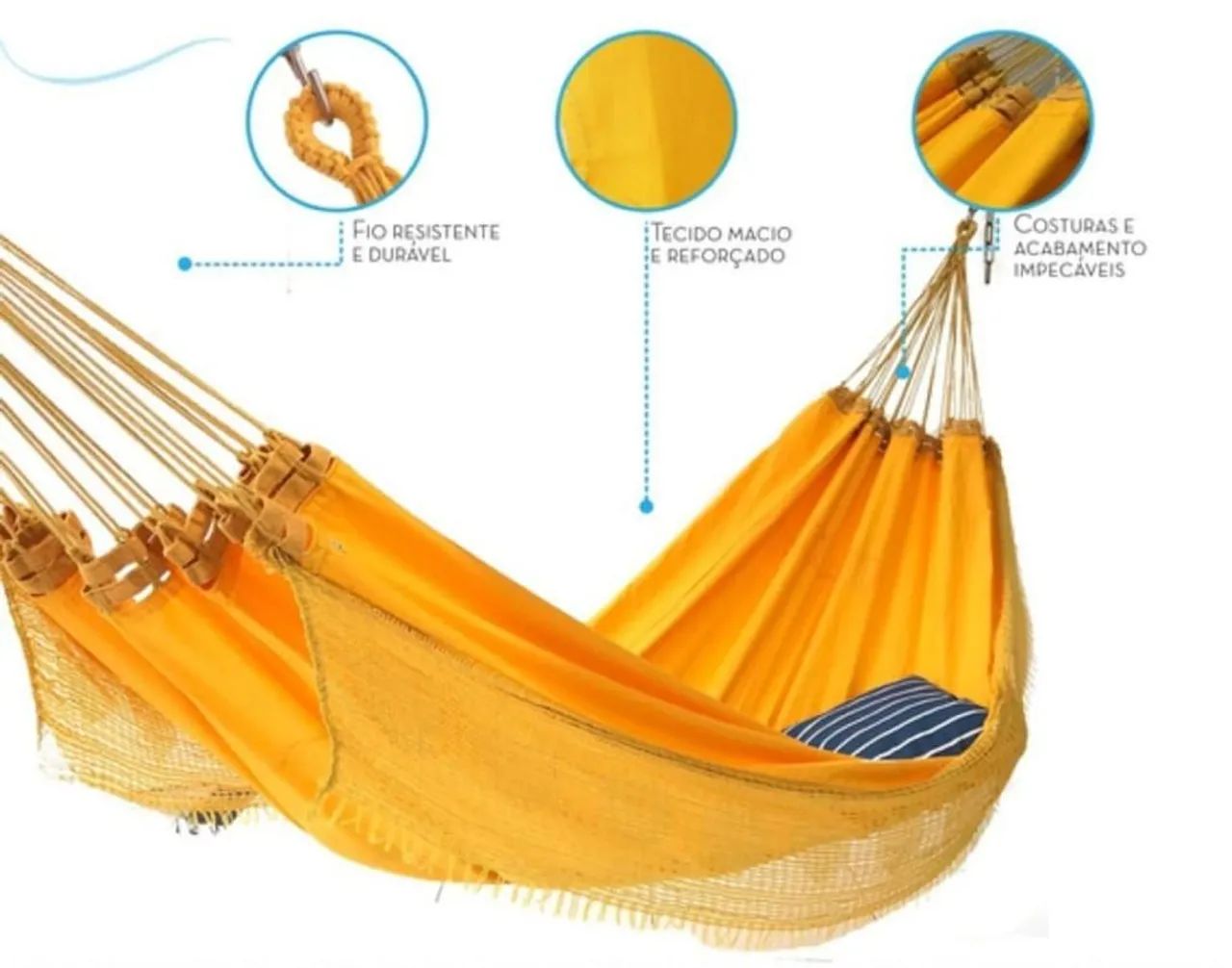 Rede de Descanso Artesanal sol a sol - Foto 2